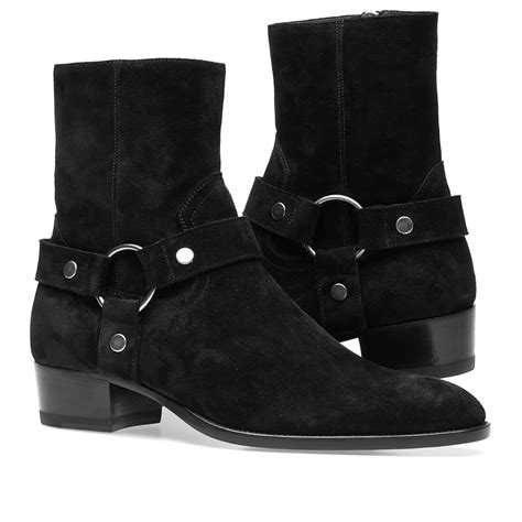 saint laurent suede boot